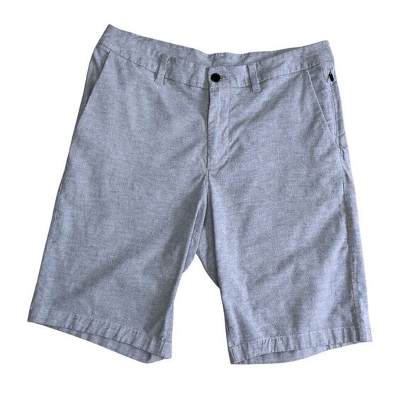 Lululemon men's commission short relaxed gray qwick oxford 32 waist - Picture 2 of 7